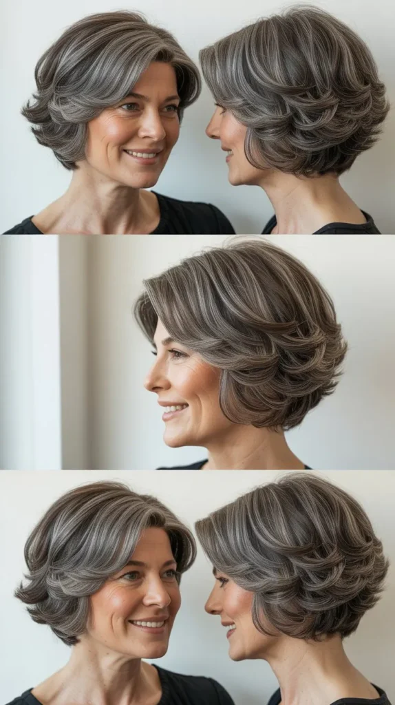 Angled Bob with Stacked Layers