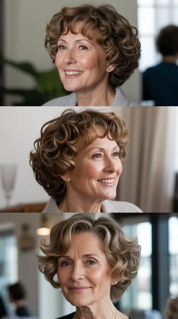 Curly Wedge with Tousled Waves