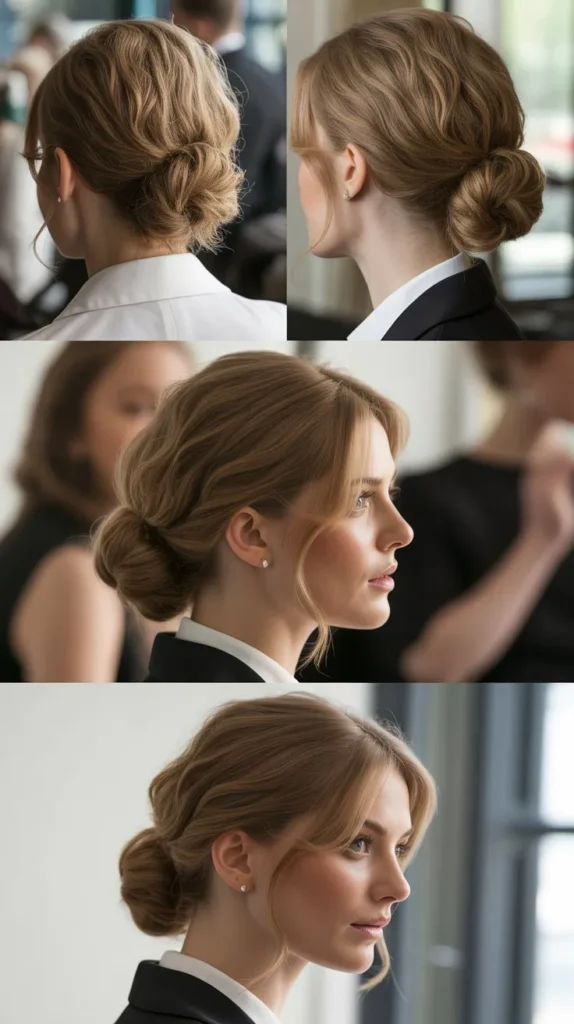 The Side-Swept Low Chignon