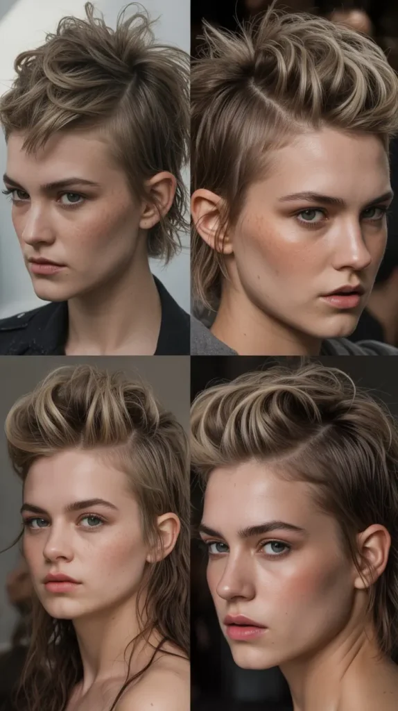 The Half-Up Faux Hawk