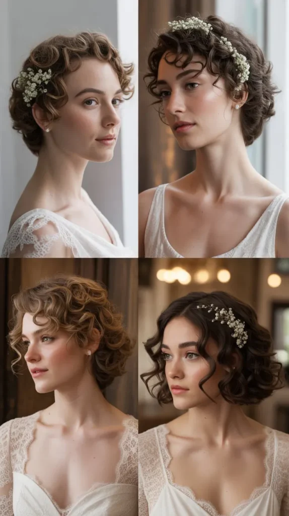 Curly Short Hair With Soft Romantic Waves