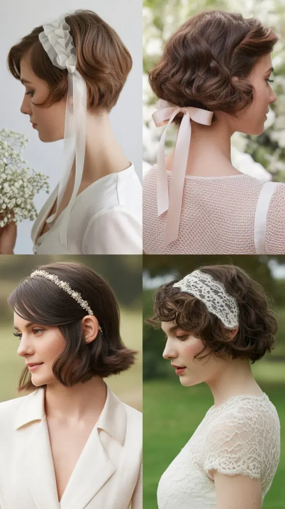 Short Hair with Ribbon