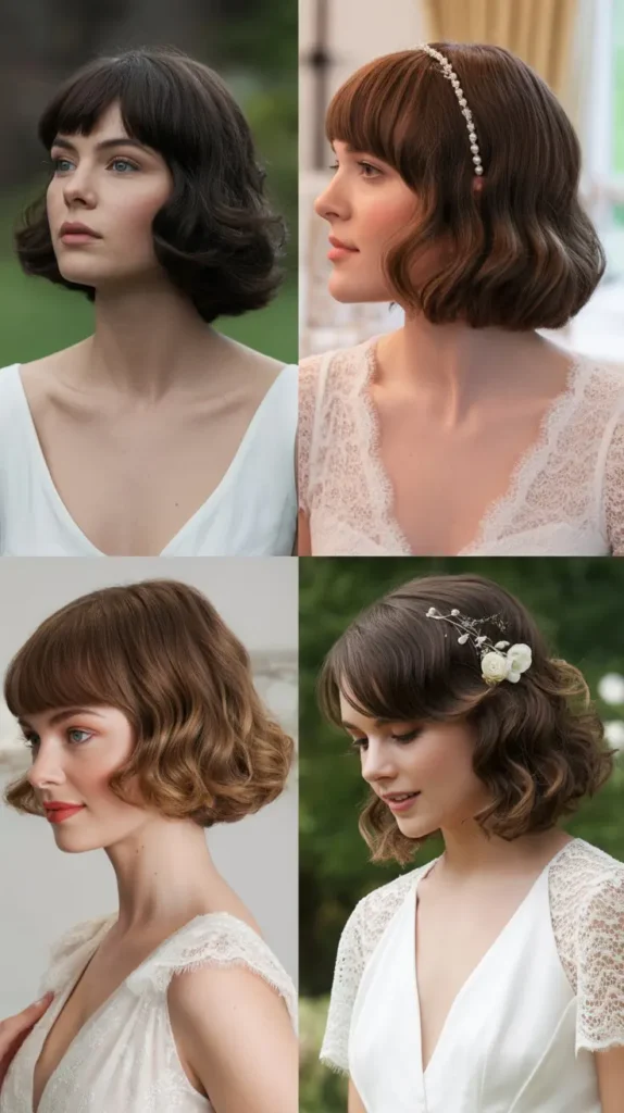 Bob with Soft Curtain Bangs