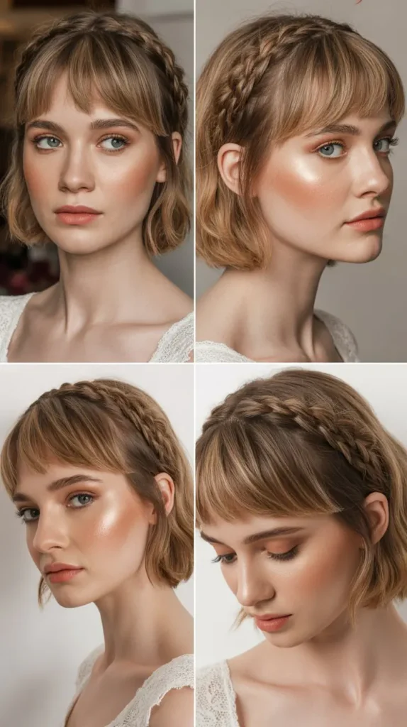Braided Bangs for Short Hair