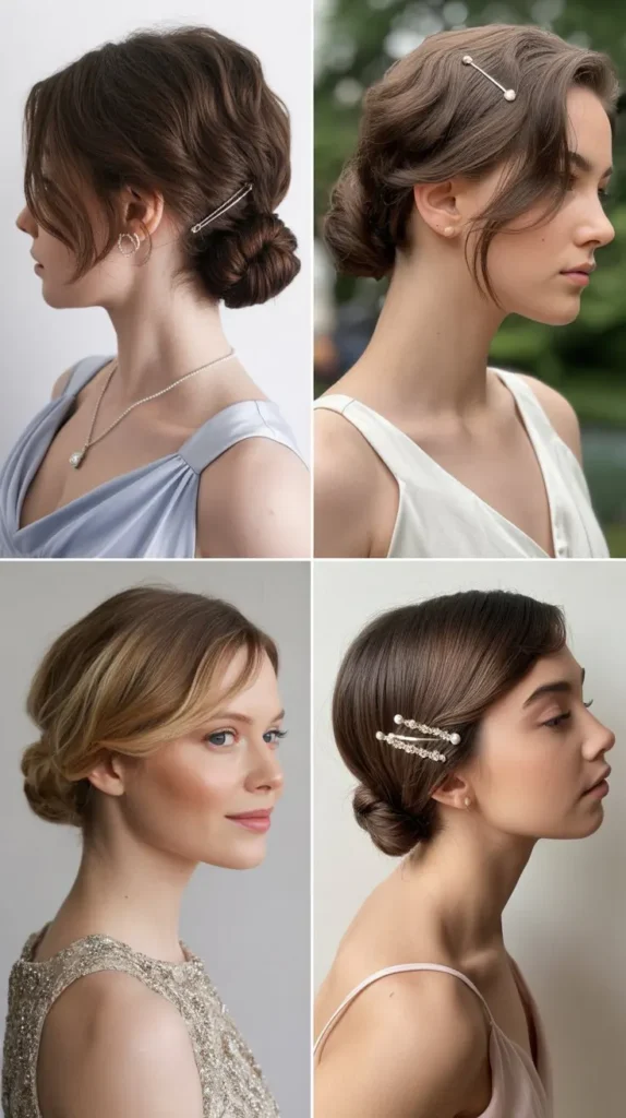 Mini Low Bun for Short Hair