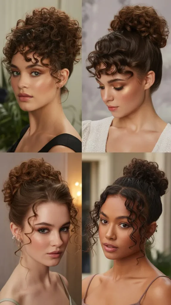 Glamorous Curly Bun