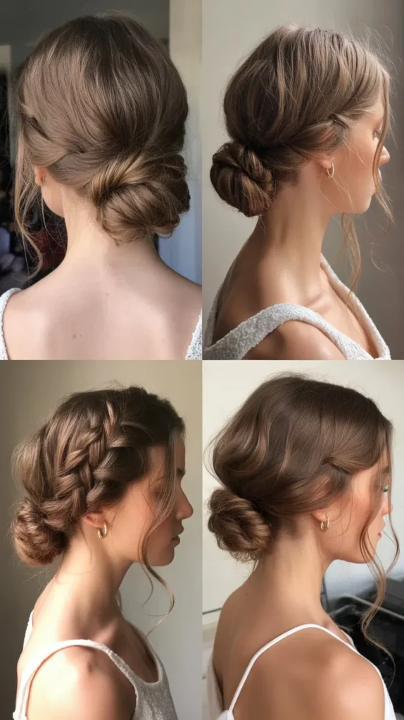 Soft Romantic Updo with Tendrils