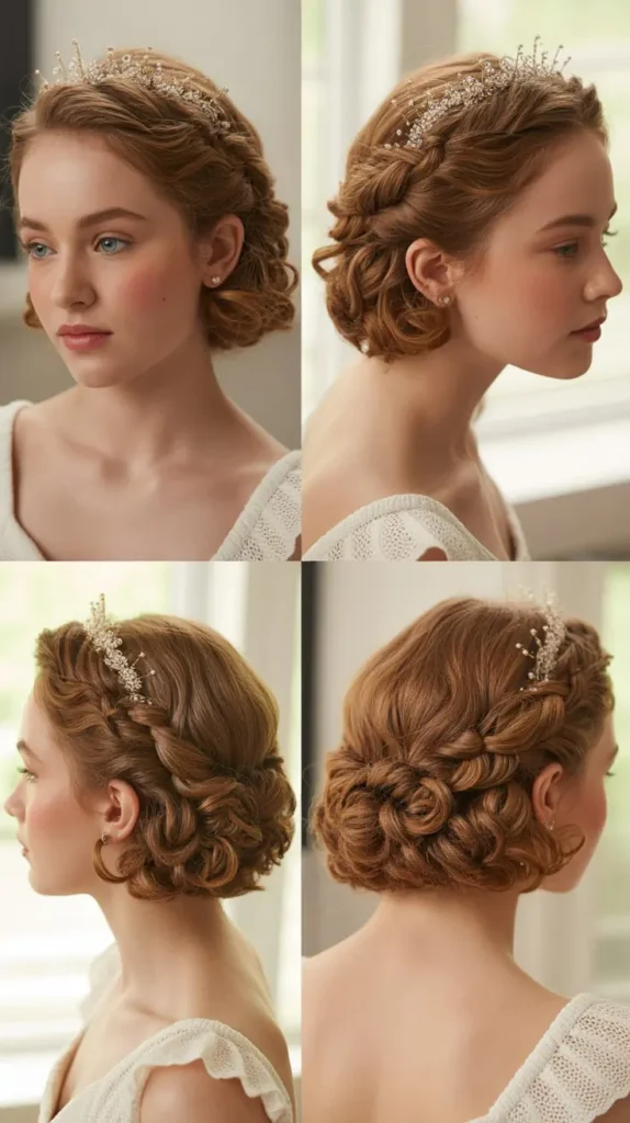 Half-Up Twisted Crown