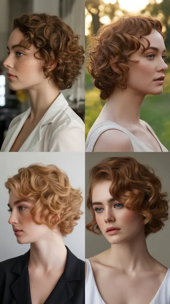 Loose Curly Side Sweep