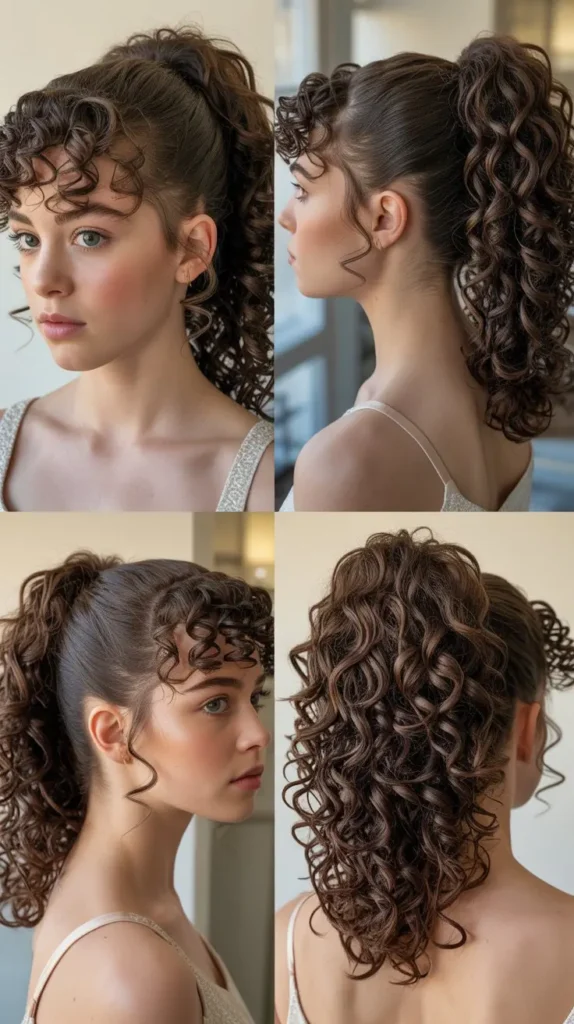 Classic Curly High Ponytail