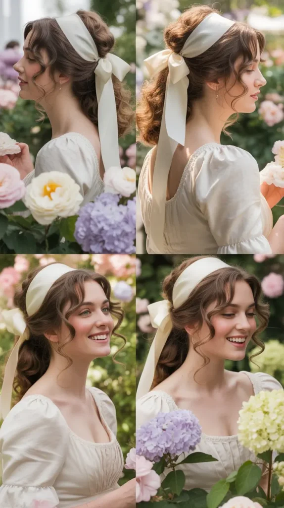 The Garden Party Half-Up with Ribbon