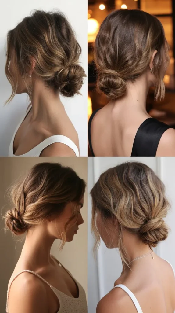  Messy Low Bun