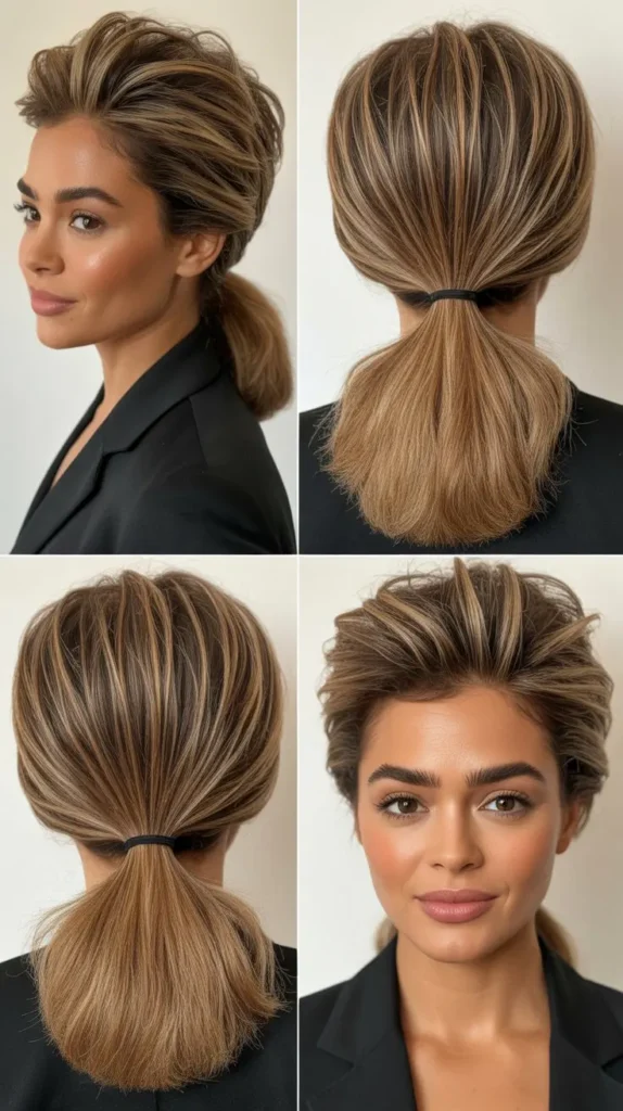 The Voluminous Ponytail with Teasing