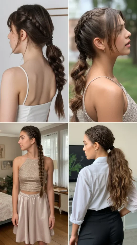 Braided Ponytail Glam