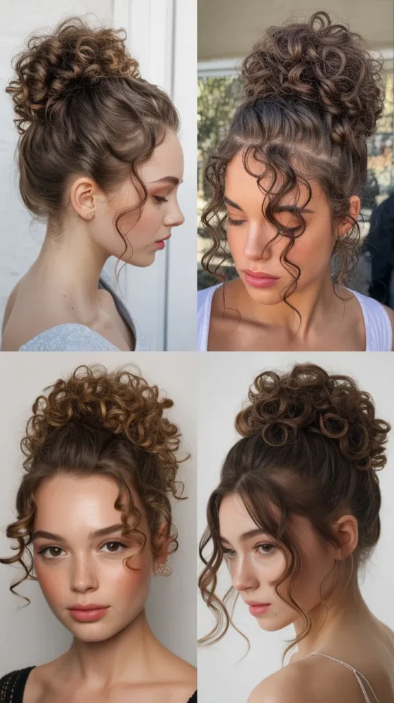 Curly Top Knot