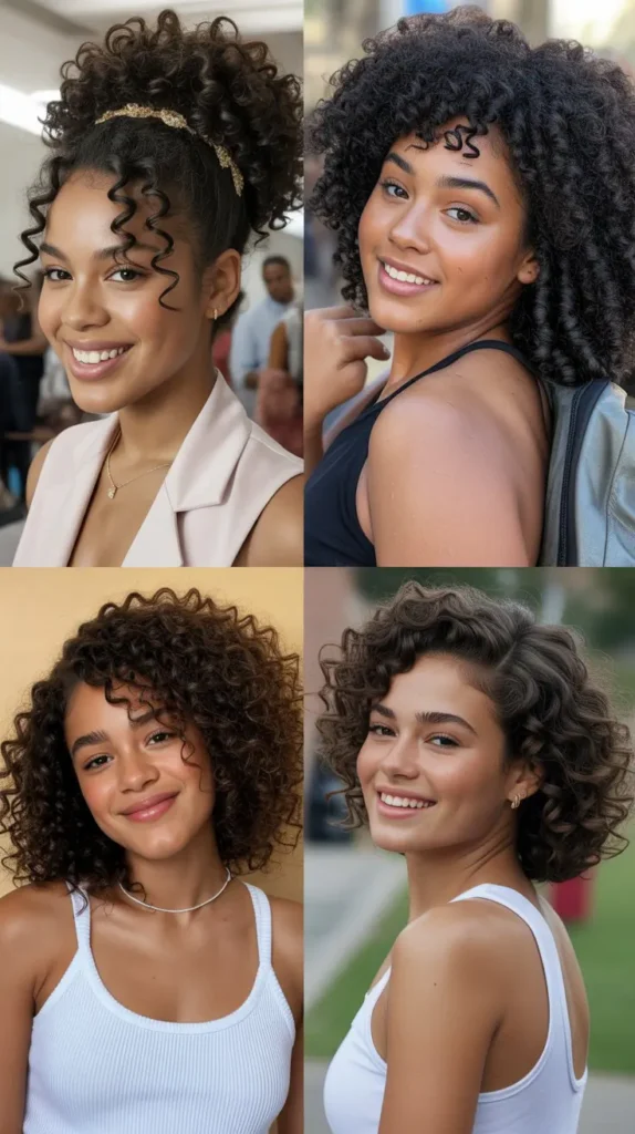 Voluminous Curly Afro