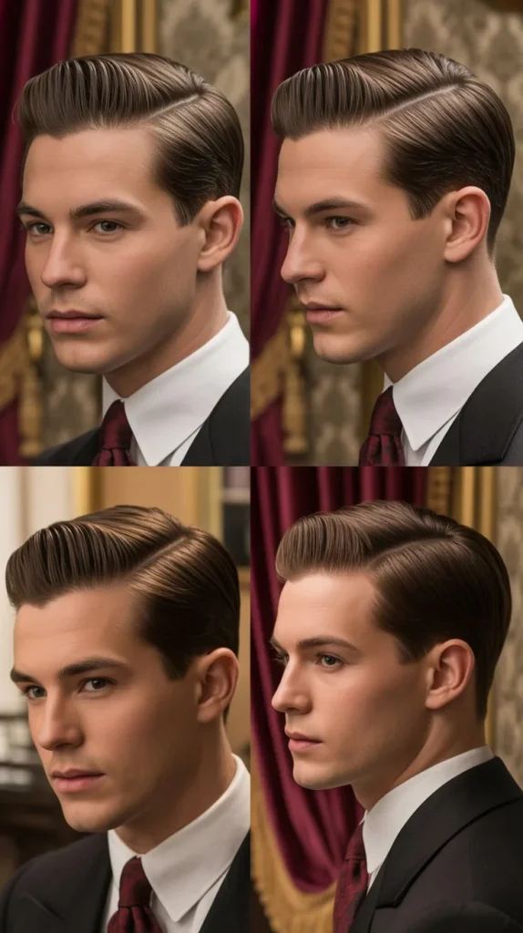  The Slicked Side Part with Tapered Sides