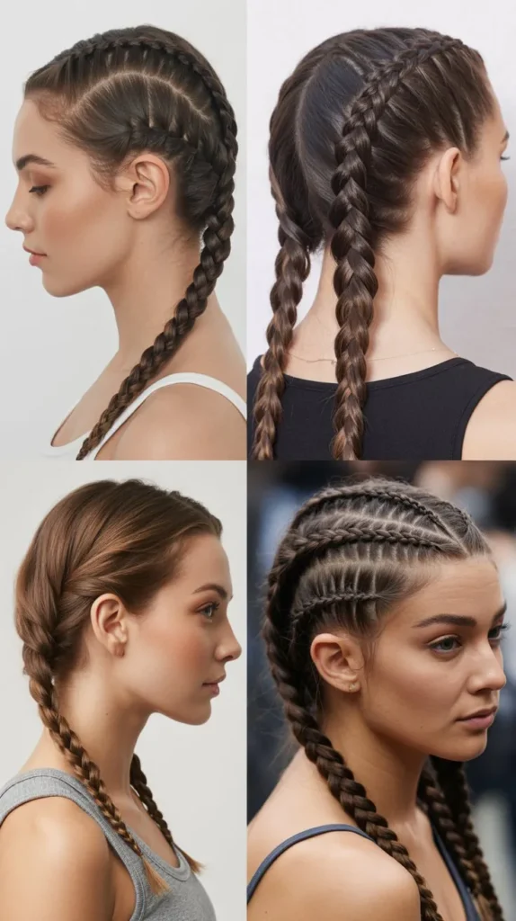 Side Part Boxer Braids
