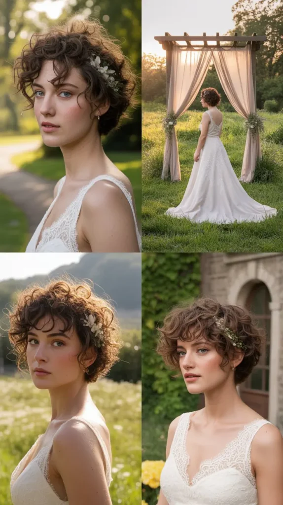 Messy Romantic Curly Crop