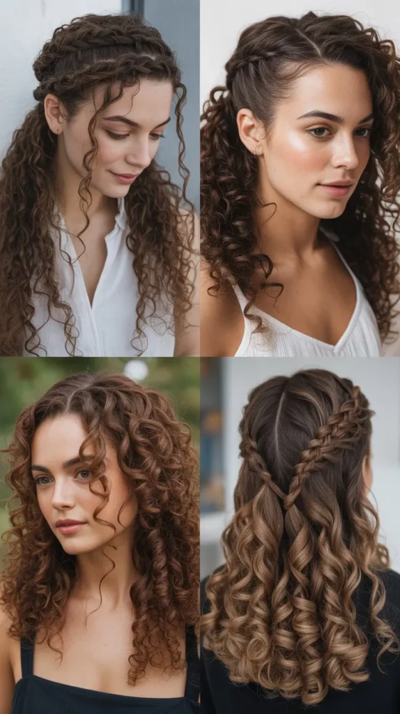 Curly Waterfall Braid