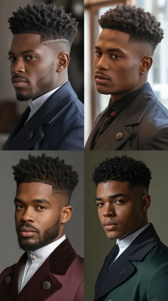  The Curly High-Top Fade