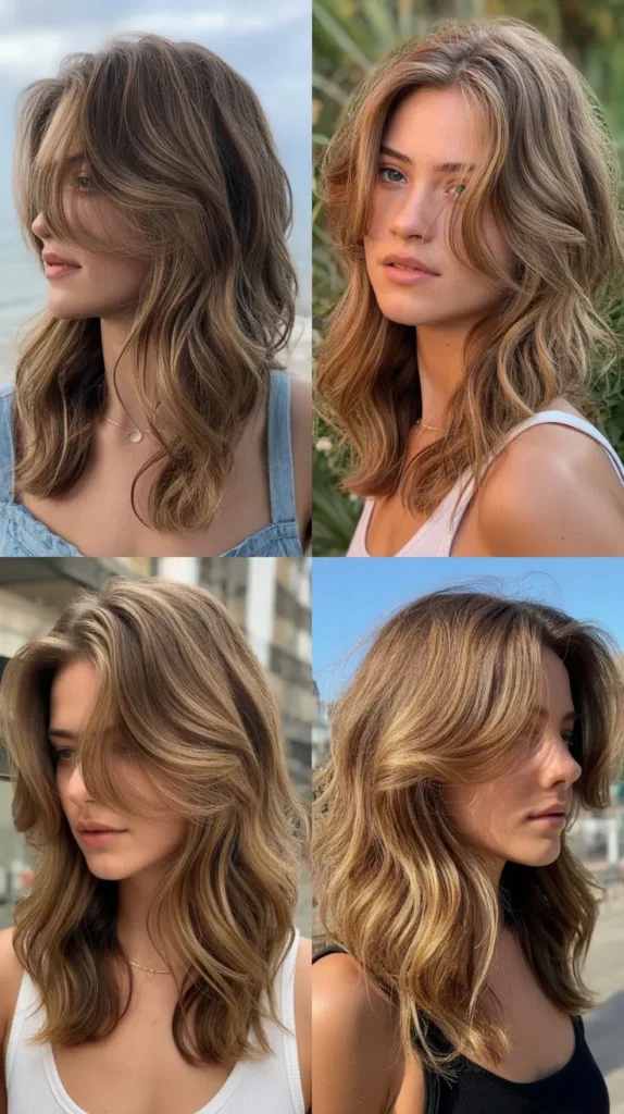 Beachy Waves with Center Part