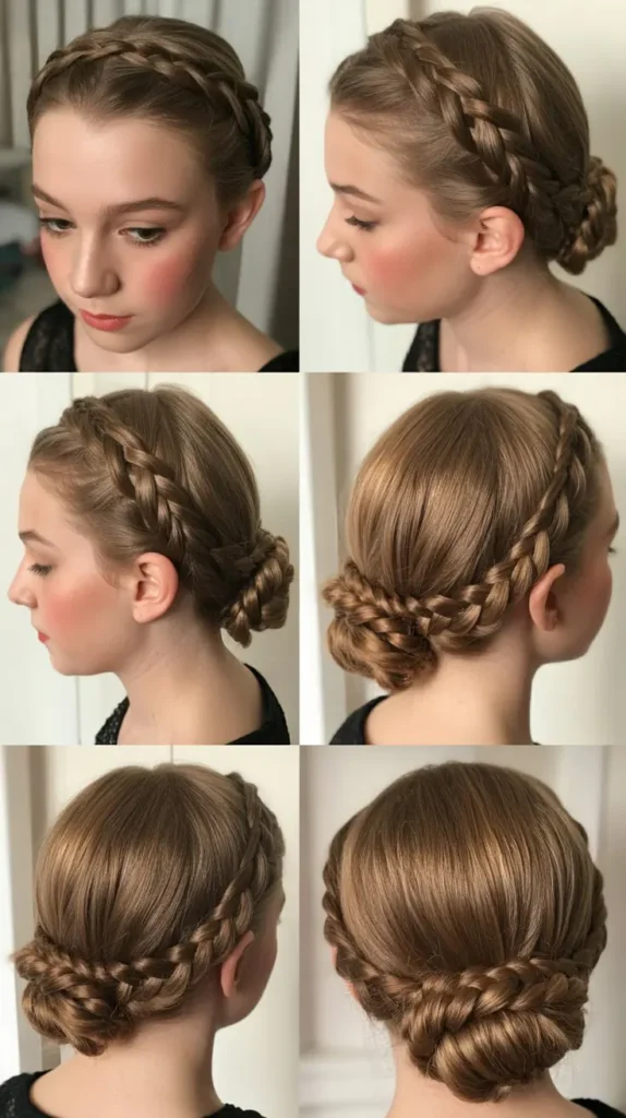 Braided Crown Updo
