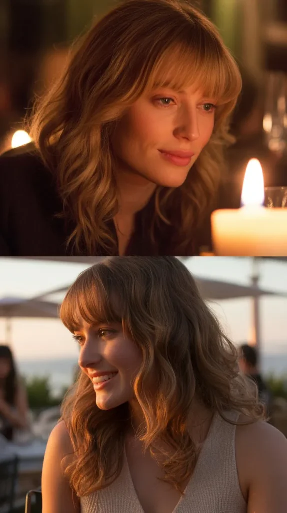 Curtain Bangs With Loose Waves