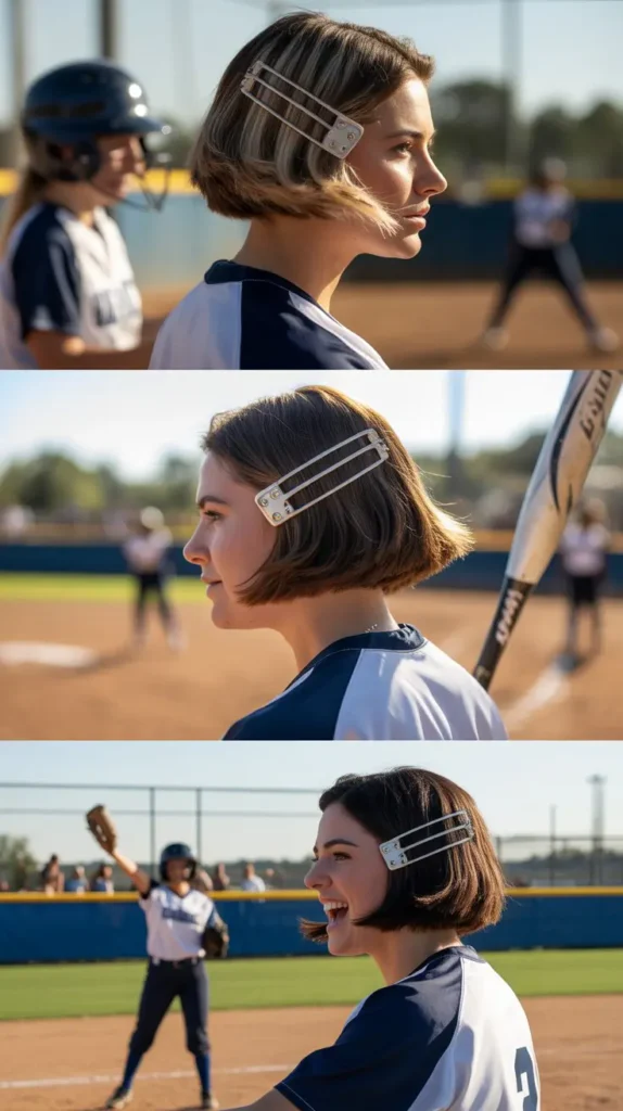 Asymmetrical Bob With Pin Grip