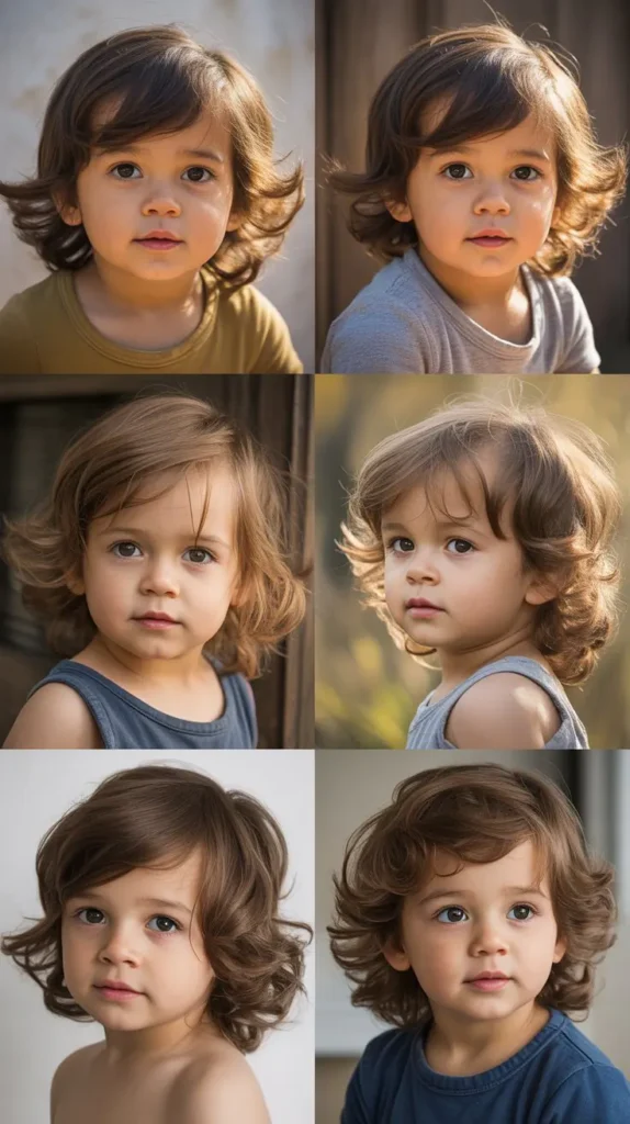 Long Toddler Hair with Natural Volume