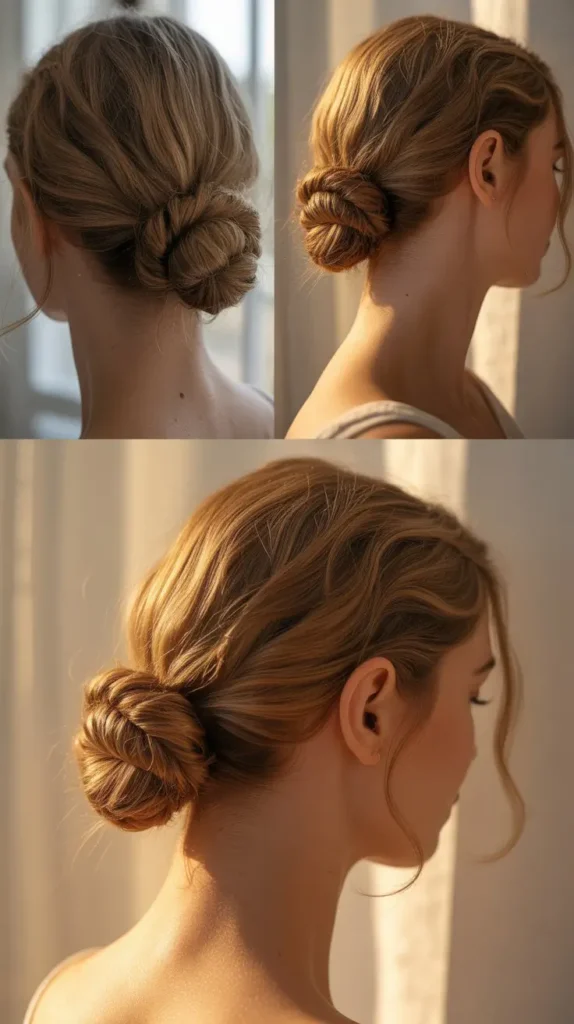 The Twisted Low Bun