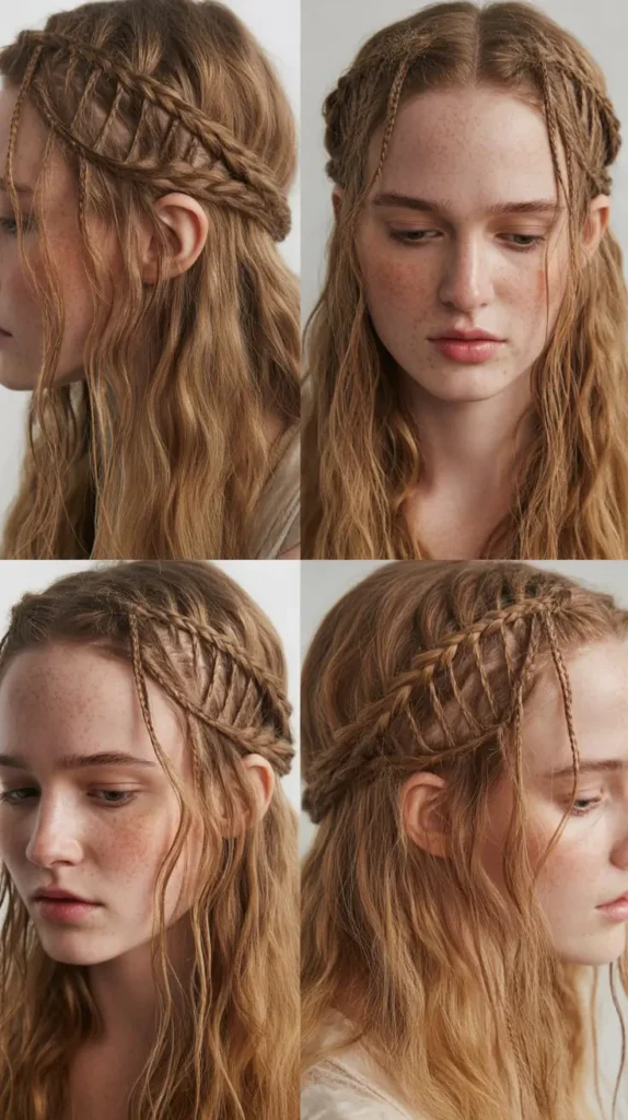 The Half-Up Lace Braid