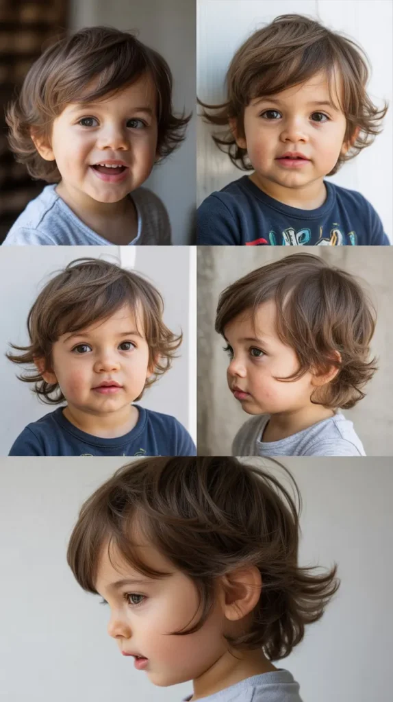 Toddler Boy Long Shaggy Hair