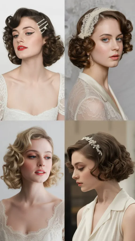 Retro Inspired Curly Bob