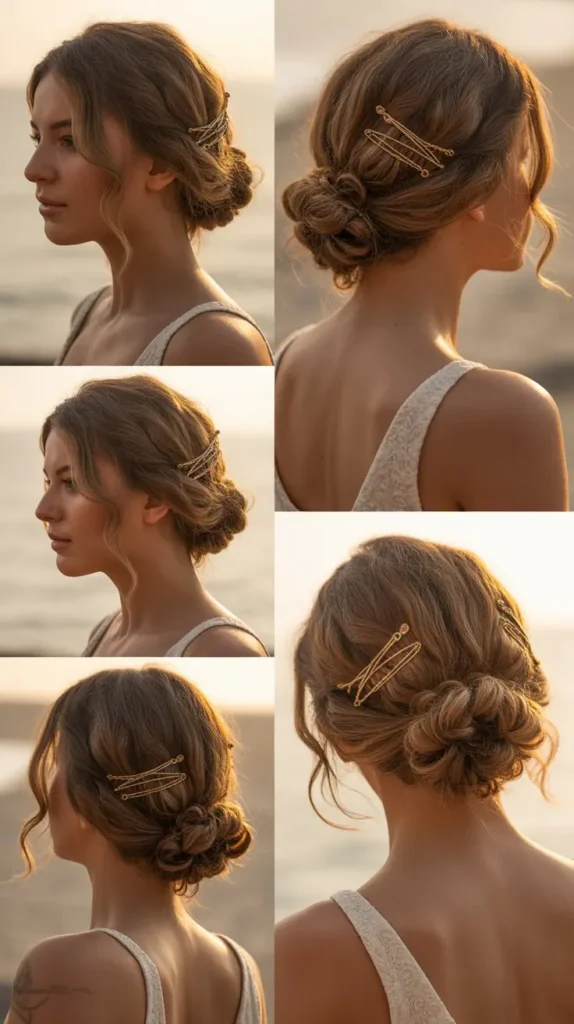 The Penelope-Inspired Beach Wave Updo