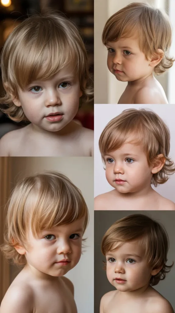Long Toddler Hair with Natural Side Sweep