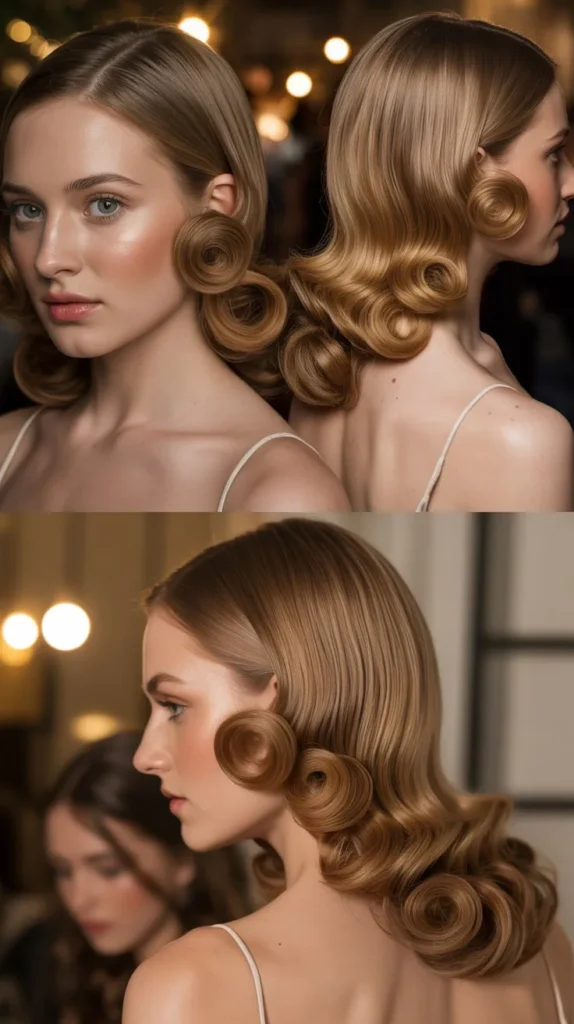 Sleek Straight Hair with Spiral Ends