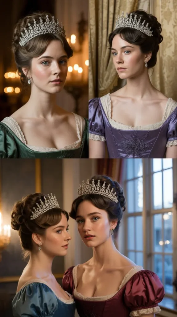 The Romantic French Twist with Sparkling Tiara