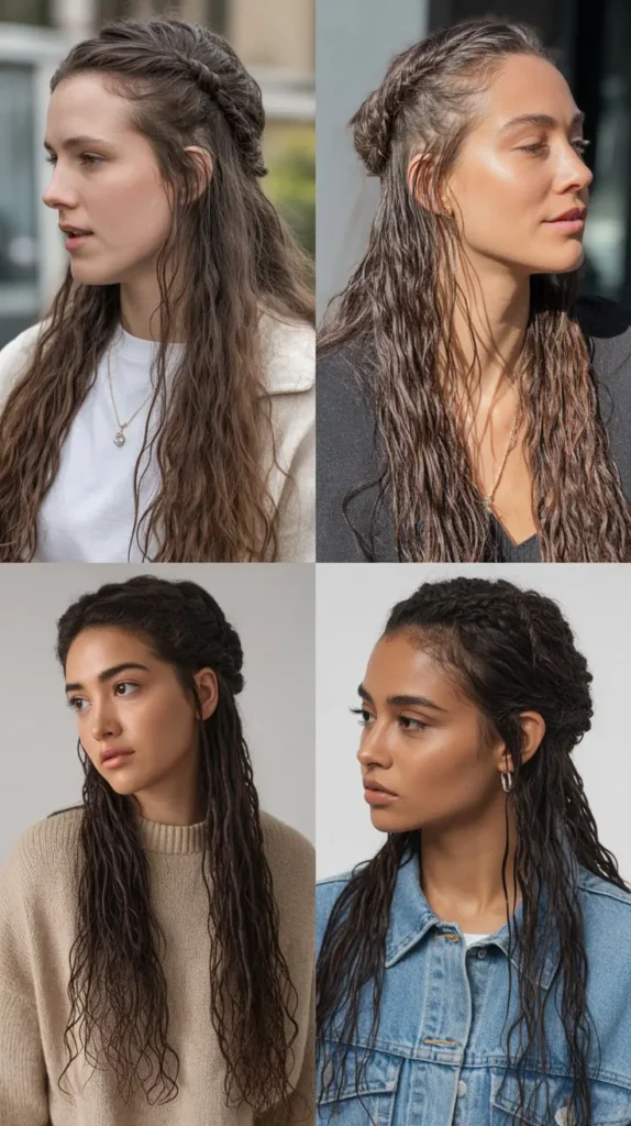 Twisted Half-Up Style