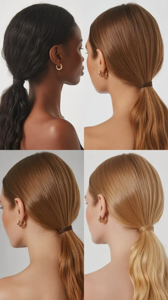 Sleek Low Ponytail