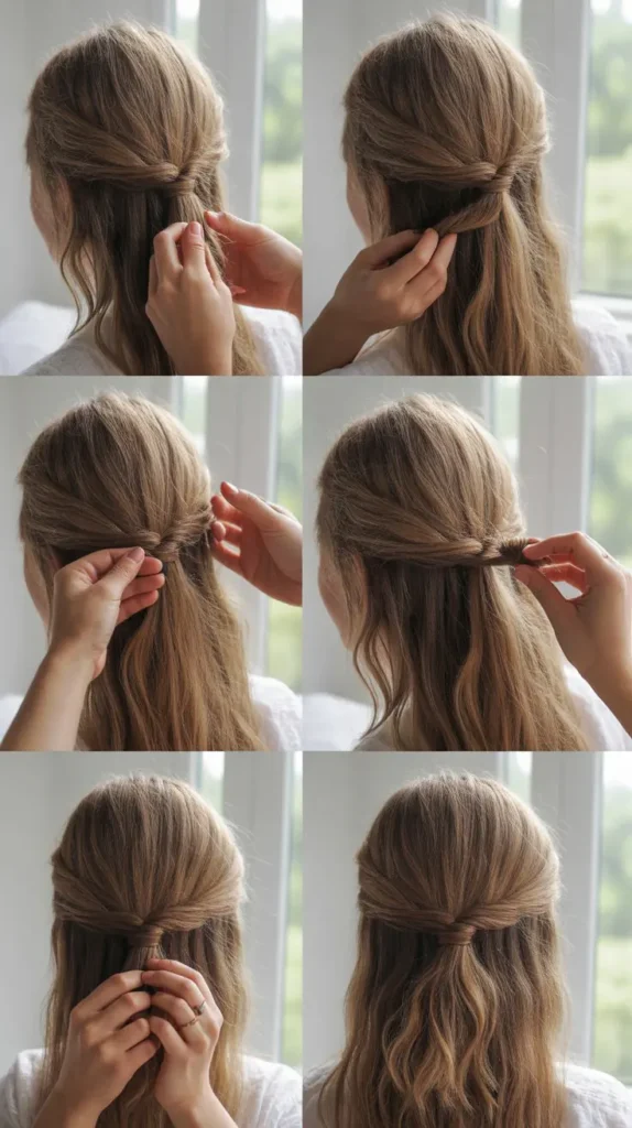 Try the Half-Up Twist for a 60-Second Polished Look