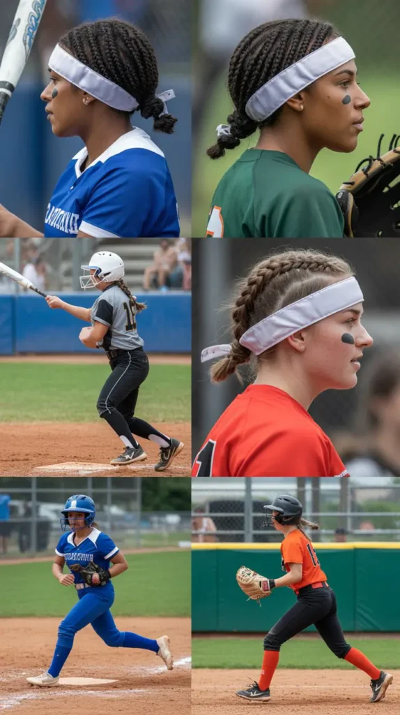  Short Braids Pinned Flat