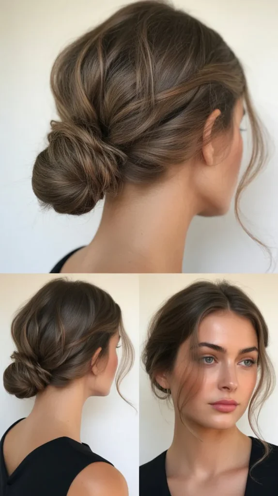 The Asymmetrical Low Bun