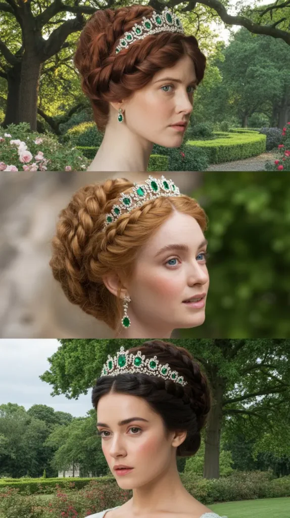 The Fishtail Braid Updo with Tiara
