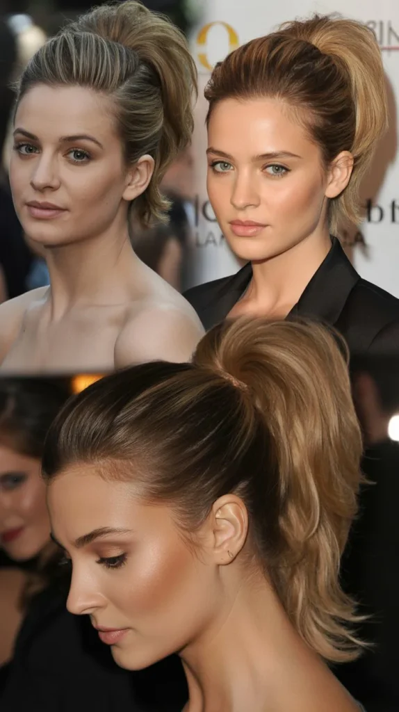 The Teased High Ponytail