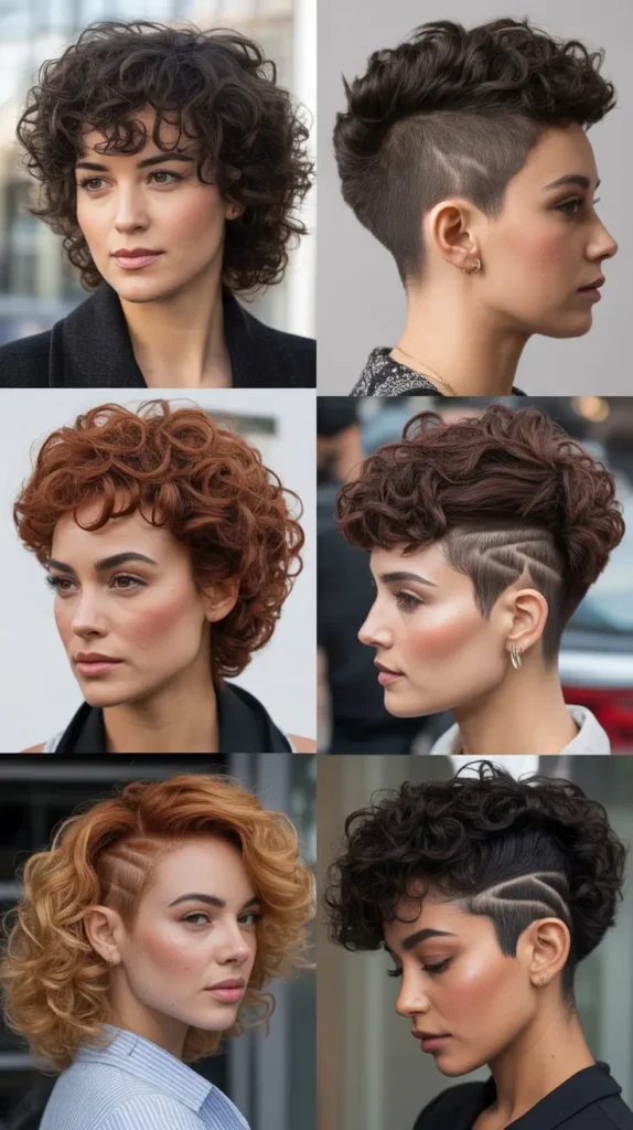  Curly Wedge with Undercut