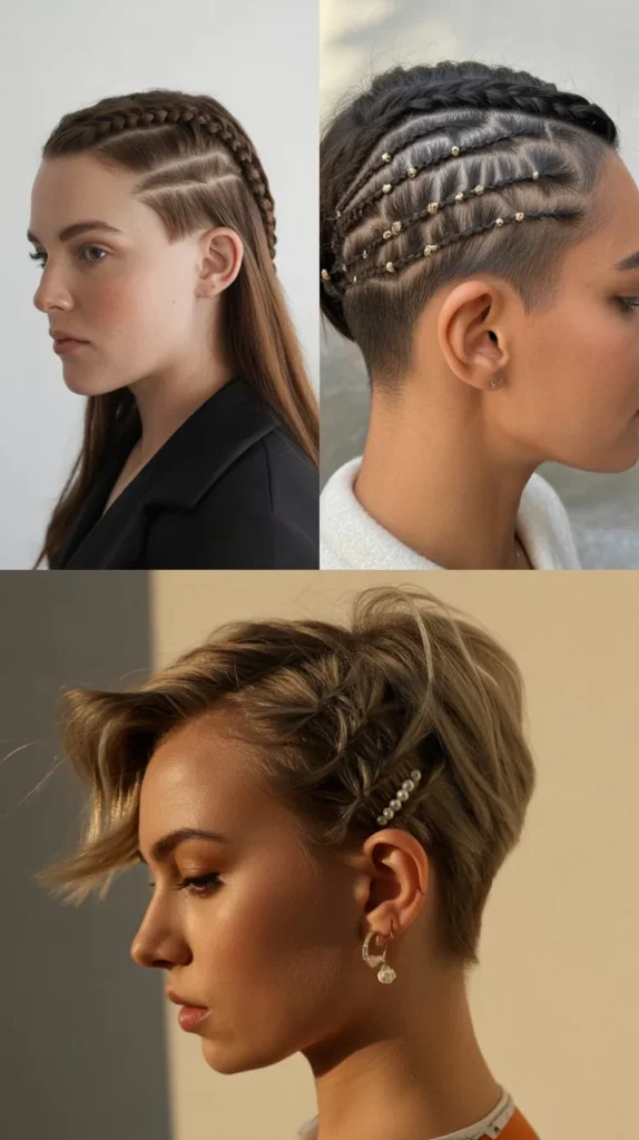 Braided Accents on Undercut