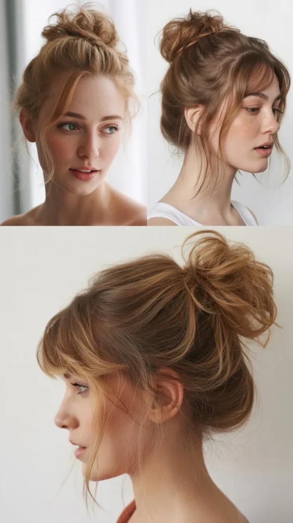 High Messy Bun