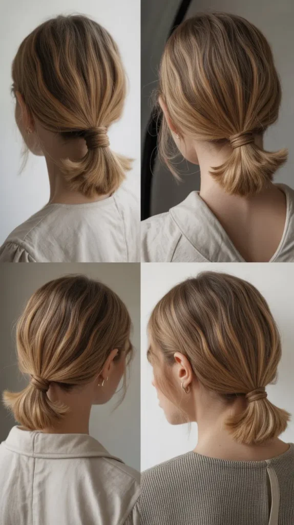 The Low Textured Ponytail