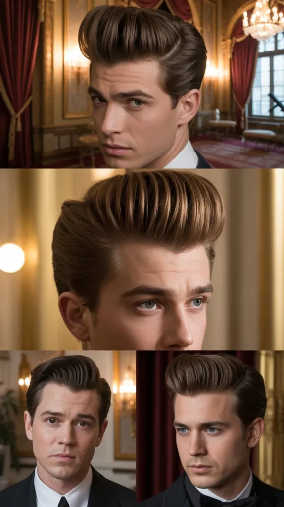 The Brushed-Up Pompadour